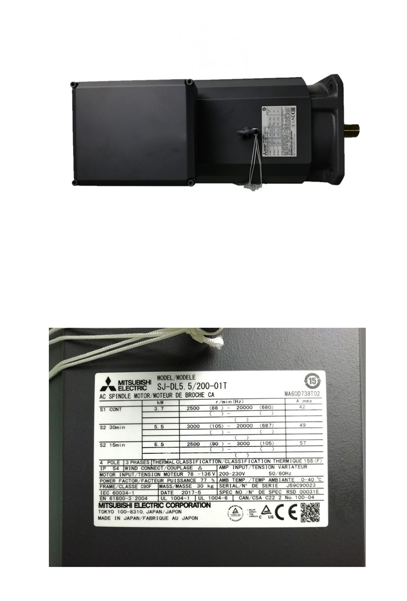 三菱主轴电机马达SJ-DL5.5200-01T