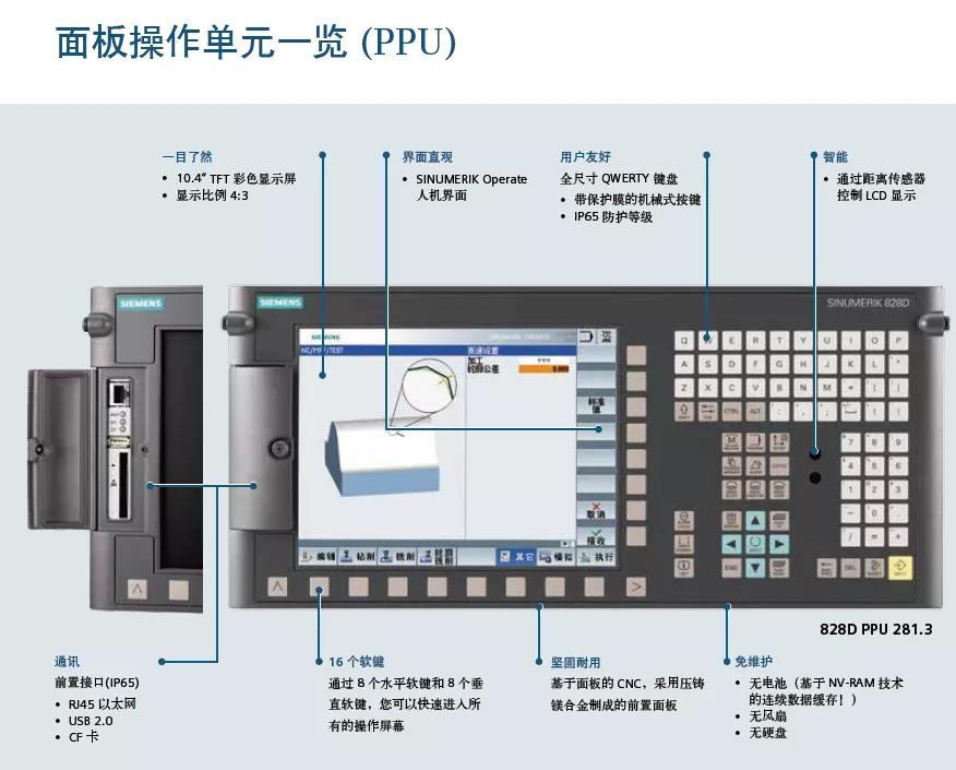 西门子系统操作面板 经典再续 台群精机推出电商专供款T-V856S立式加工中心